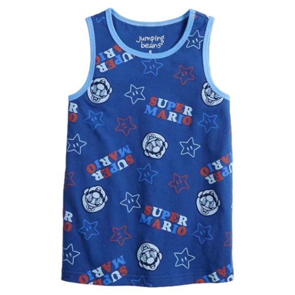 NWT - Set of 2 Boy's Mario Tank Shirts - Size 5 - Picture 2 of 3